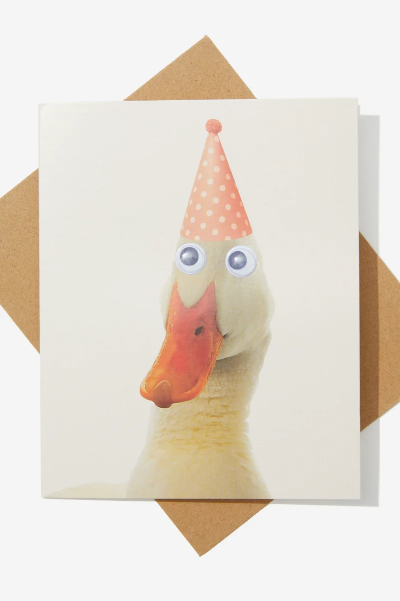 Typo premium funny birthday card